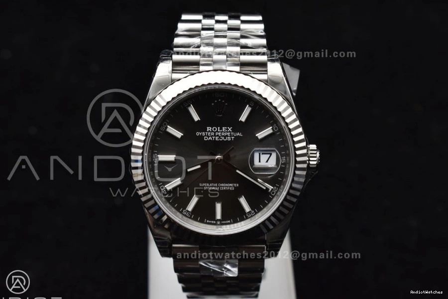 Grey VSF 126334 Dial 904L Colorful Edition Best Steel Jubilee VS 1:1 SS Stick DateJust Bracelet 644 41 On 1229